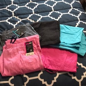 5 pairs of scrub pants sold together